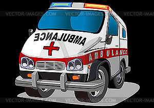 Ambulance Cartoon - vector image