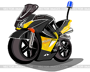 Police motorcycle - vector image