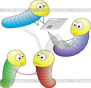 Worms - vector image