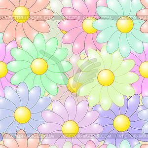 Flower colorful background - vector image