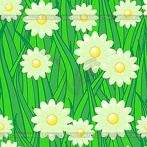 Natural background with flowers - vector EPS clipart