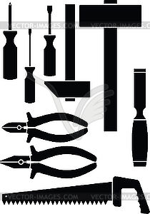 Набор инструментов - векторизованное изображение клипарта