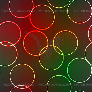 Elegance background with lighting rings - vector image