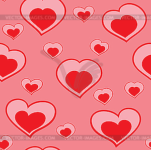 Valentine's day seamless background - vector clipart