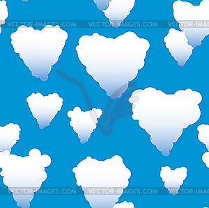 Valentine's day seamless background - vector image