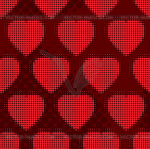 Valentine's day abstract seamless background - vector clipart