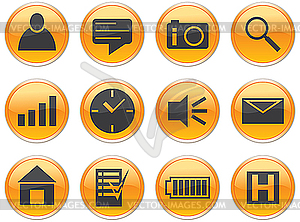 Gadget icons set - vector image