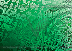 Abstract green background. Digits. Grunge - vector EPS clipart