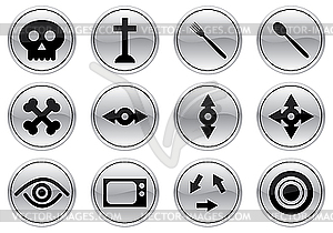 Gadget icons set - vector clip art