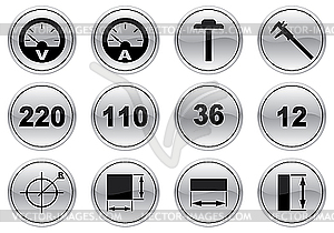 Gadget icons set - vector image