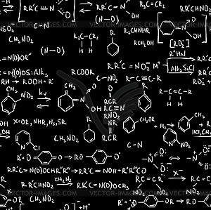 Chemistry formulas - vector image