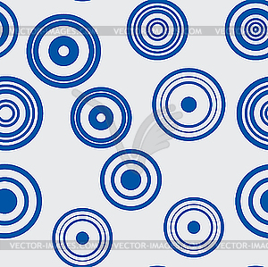 Blue background of rings - vector clipart