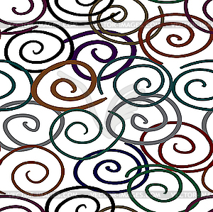 Twist-line background. Seamless. - vector clip art