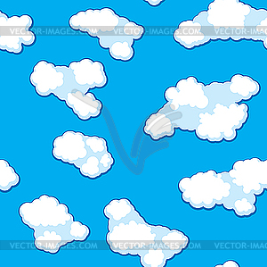 Облачный фон - векторная иллюстрация