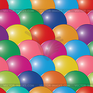 Bubbles multicolor background. Seamless - vector image