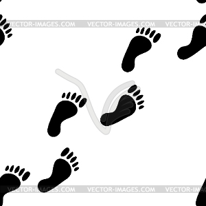 Footprint background - vector clipart