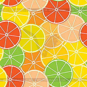 Citrus background - vector clipart