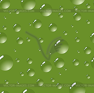 Green bubbles background. - vector image