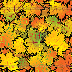 Maple leaves abstract background - vector image