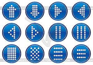 Matrix symbols icon set - vector EPS clipart