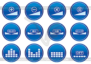 Icons for gadget - vector clipart