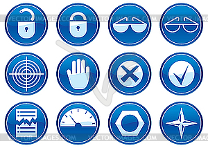Icons for gadget - vector clipart
