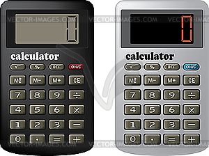 Financial calculator - vector clip art