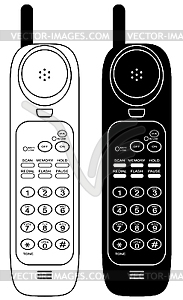 Wireless phone. - vector image