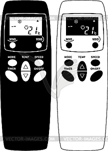 Remote control from the air conditioner. - vector clip art