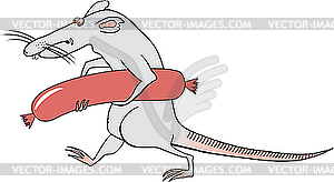 Rat happiness - vector clipart