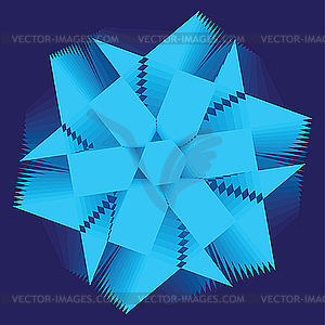 Asymmetrical geometrical pattern - vector image