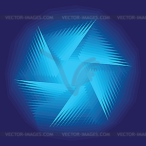 Asymmetrical geometrical pattern - vector image