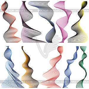 Color linear stripes - vector clipart