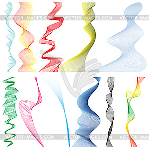 Color linear stripes - vector image