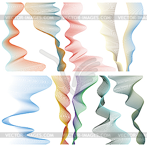 Color linear stripes - vector clip art