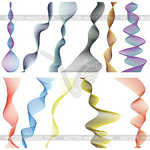 Color linear stripes - vector clipart