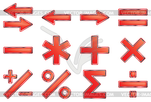 Mathematical symbols - vector clip art