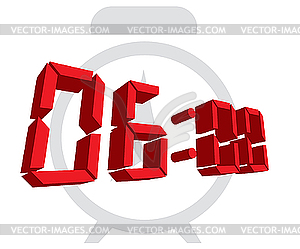 Again an alarm clock. - vector clipart