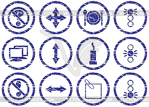 Gadget icons set - vector clipart