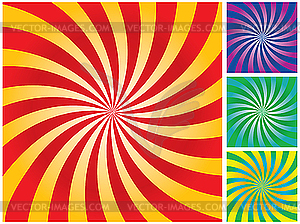 Abstract rays gradient background - vector clip art