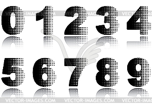 Digits - vector clip art