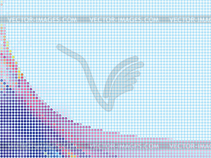 Abstract blue dotted background - vector clipart