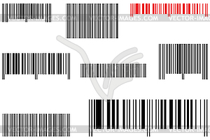 Barcodes - vector clip art