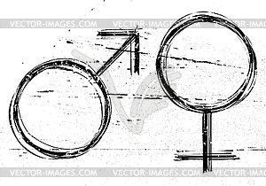 Male and female symbols - vector clip art