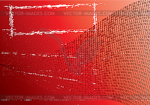 Abstract red digital background - vector clipart