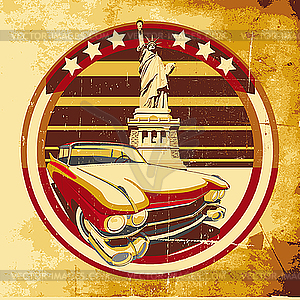 American Style Poster - vector image