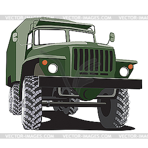 Army track - vector image