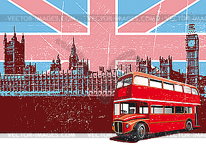English Style Poster - vector image