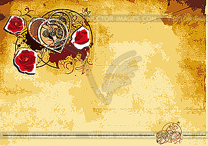 Mechanical Heart background - vector clipart