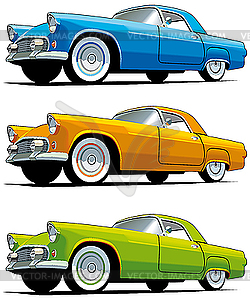 American old cars - vector image